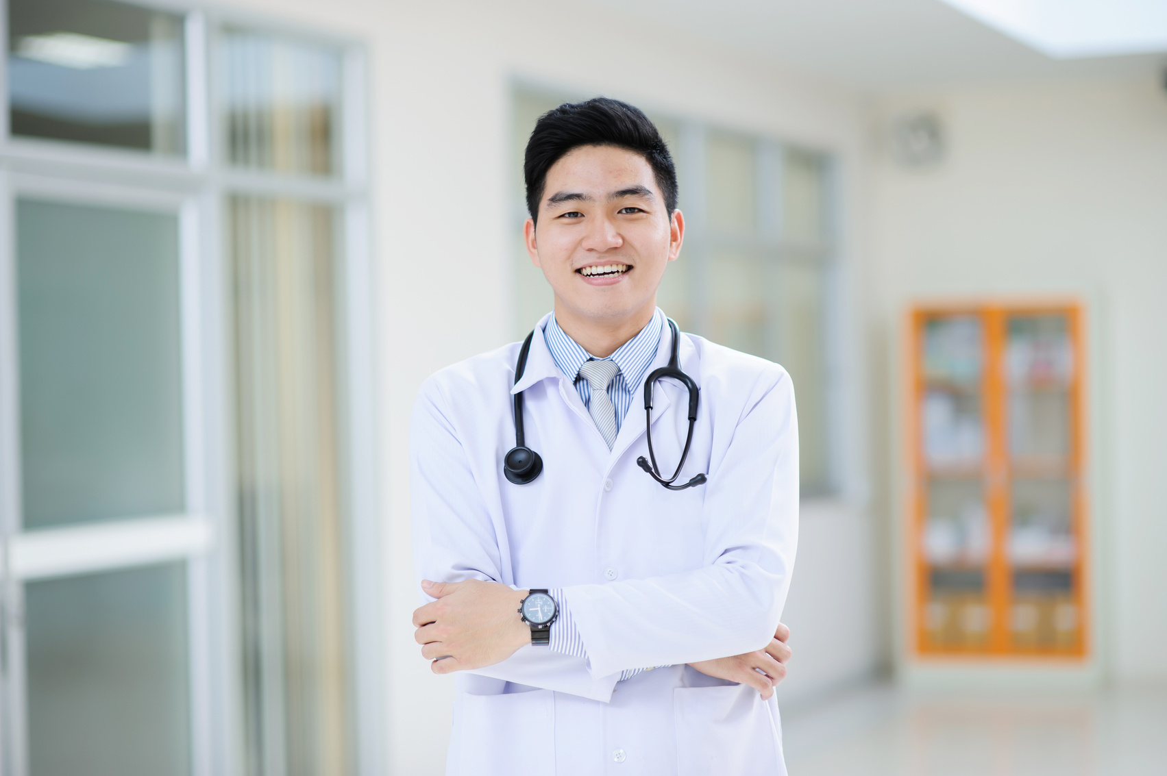 young asian doctor